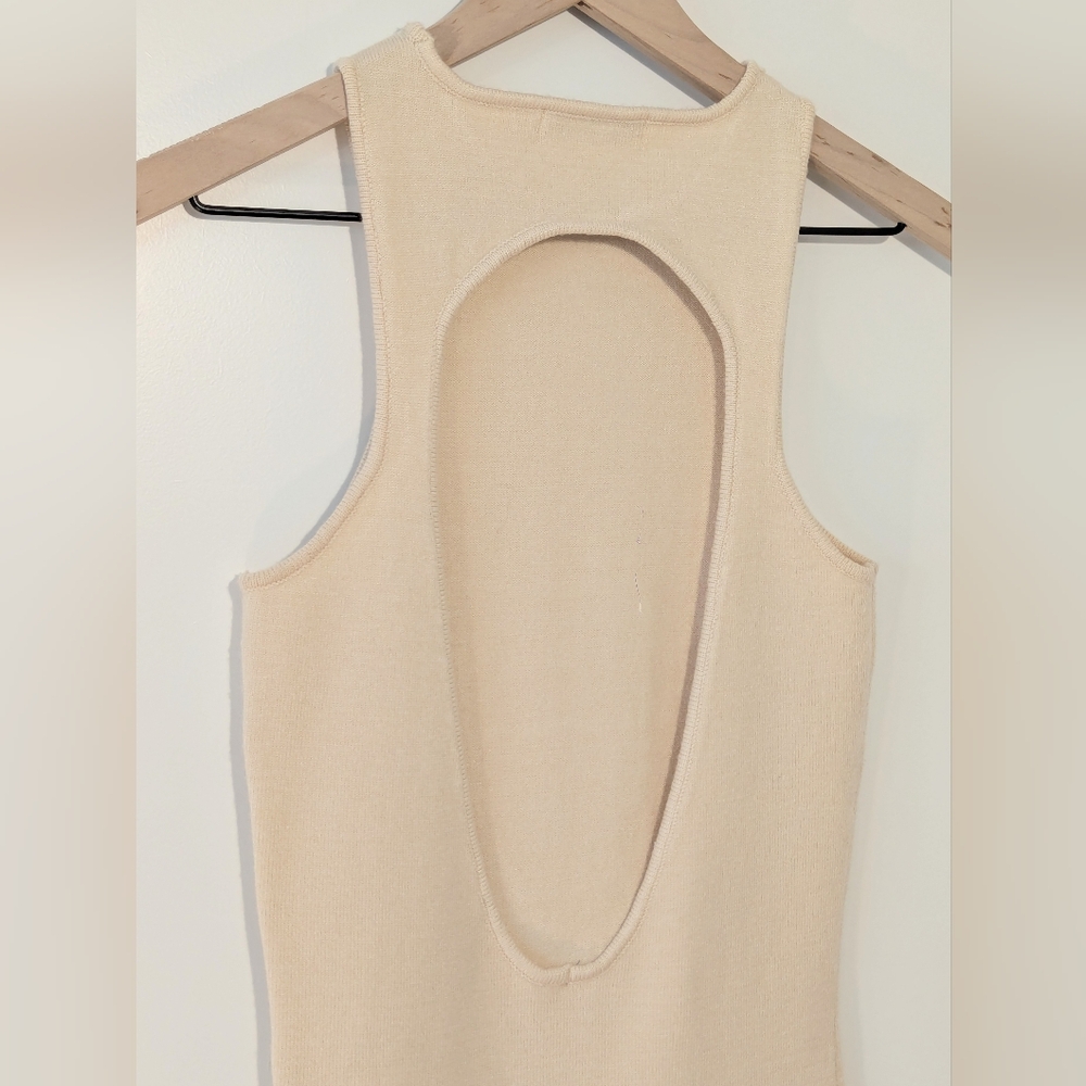 NAKD Soft Sweater Dress Tan Cream Size Small Good Condition - Picture 3 of 4